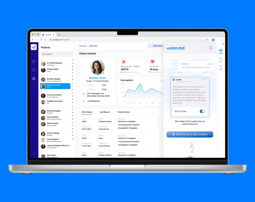 Seamless Integration with EHR - AizaMD.AI