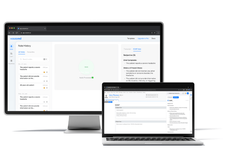 A.I Clinical Notes Taking Application for Doctor - AizaMD.AI